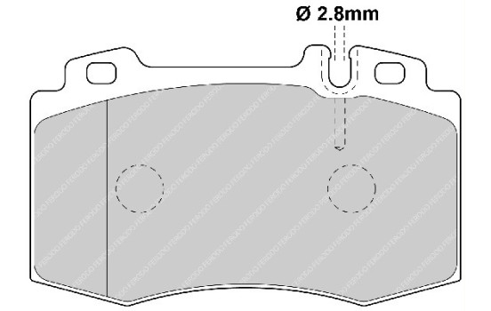 Bromsbeläggssats, skivbroms PREMIER ECO FRICTION FDB1426 Ferodo, bild 2