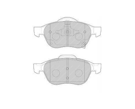 Bromsbeläggssats, skivbroms PREMIER ECO FRICTION FDB1447 Ferodo, bild 2