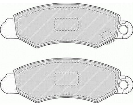 Bromsbeläggssats, skivbroms PREMIER ECO FRICTION FDB1459 Ferodo, bild 2