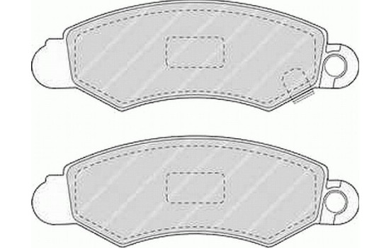 Bromsbeläggssats, skivbroms PREMIER ECO FRICTION FDB1459 Ferodo, bild 2