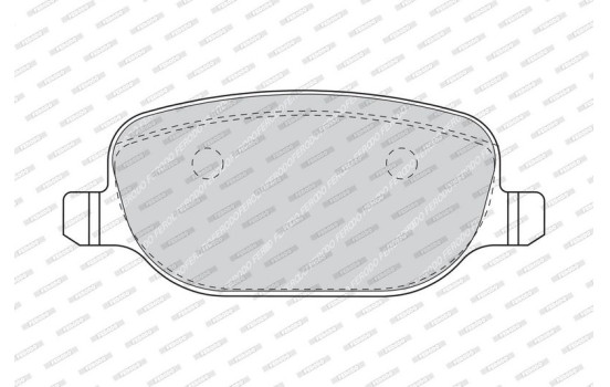 Bromsbeläggssats, skivbroms PREMIER ECO FRICTION FDB1471 Ferodo, bild 3