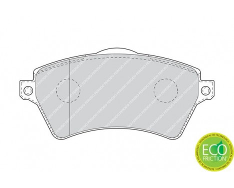 Bromsbeläggssats, skivbroms PREMIER ECO FRICTION FDB1473 Ferodo, bild 3