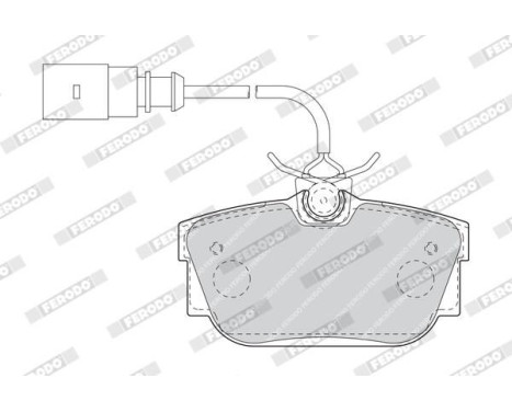 Bromsbeläggssats, skivbroms PREMIER ECO FRICTION FDB1482 Ferodo, bild 4