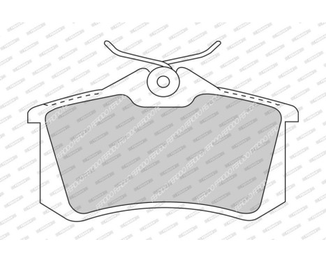 Bromsbeläggssats, skivbroms PREMIER ECO FRICTION FDB1491 Ferodo, bild 3