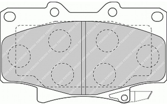 Bromsbeläggssats, skivbroms PREMIER ECO FRICTION FDB1502 Ferodo, bild 2