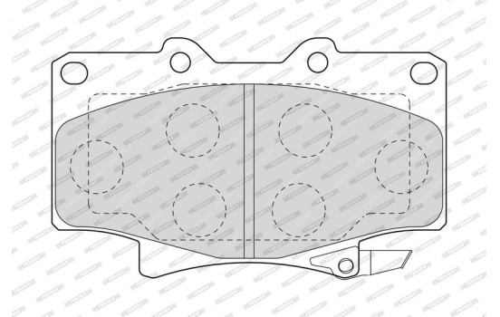 Bromsbeläggssats, skivbroms PREMIER ECO FRICTION FDB1502 Ferodo, bild 4