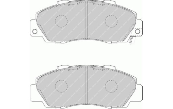 Bromsbeläggssats, skivbroms PREMIER ECO FRICTION FDB1505 Ferodo, bild 2