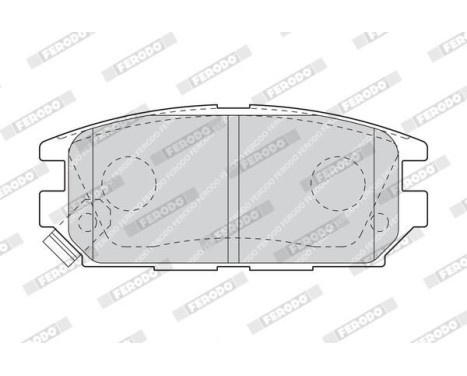 Bromsbeläggssats, skivbroms PREMIER ECO FRICTION FDB1507 Ferodo, bild 3