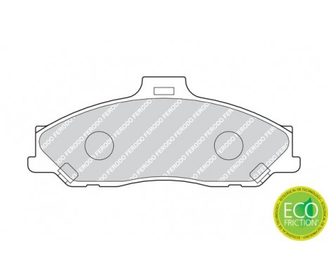 Bromsbeläggssats, skivbroms PREMIER ECO FRICTION FDB1527 Ferodo, bild 2