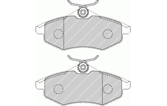 Bromsbeläggssats, skivbroms PREMIER ECO FRICTION FDB1542 Ferodo, bild 2