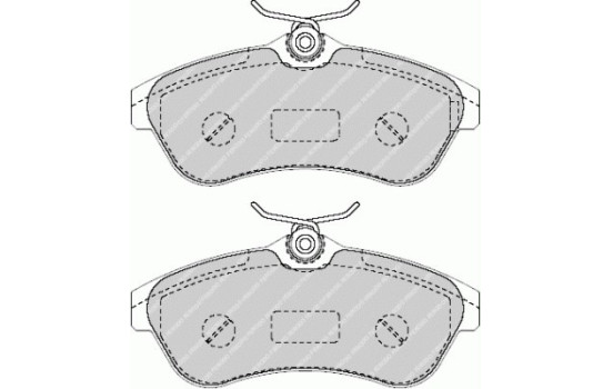 Bromsbeläggssats, skivbroms PREMIER ECO FRICTION FDB1543 Ferodo, bild 2