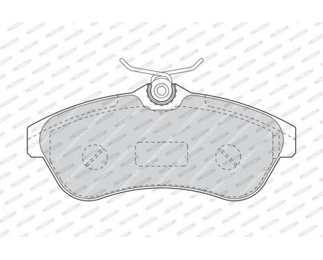Bromsbeläggssats, skivbroms PREMIER ECO FRICTION FDB1543 Ferodo, bild 4
