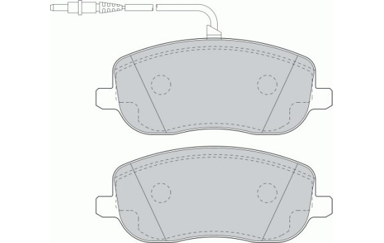 Bromsbeläggssats, skivbroms PREMIER ECO FRICTION FDB1556 Ferodo, bild 2