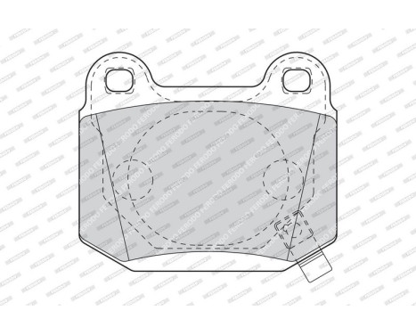 Bromsbeläggssats, skivbroms PREMIER ECO FRICTION FDB1562 Ferodo, bild 3