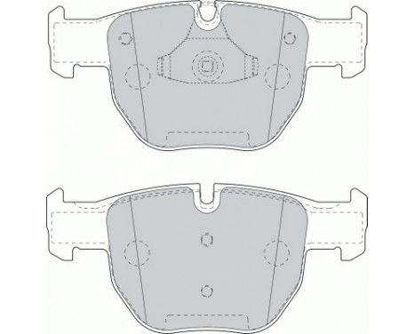 Bromsbeläggssats, skivbroms PREMIER ECO FRICTION FDB1597 Ferodo, bild 2