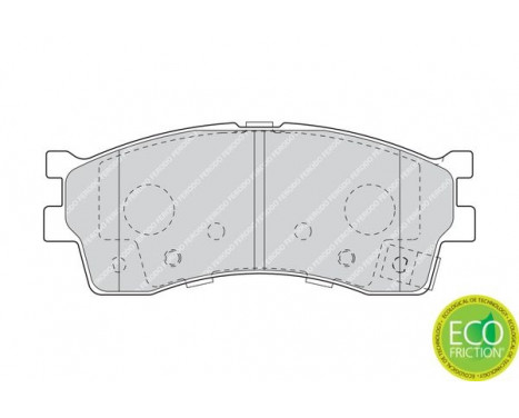 Bromsbeläggssats, skivbroms PREMIER ECO FRICTION FDB1602 Ferodo, bild 2
