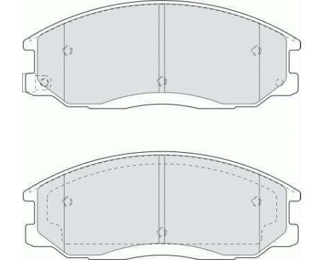 Bromsbeläggssats, skivbroms PREMIER ECO FRICTION FDB1605 Ferodo, bild 2