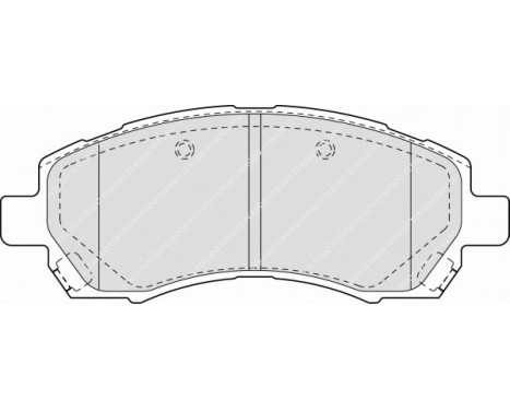 Bromsbeläggssats, skivbroms PREMIER ECO FRICTION FDB1612 Ferodo, bild 2