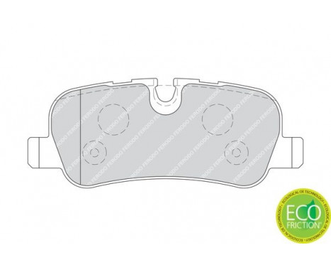 Bromsbeläggssats, skivbroms PREMIER ECO FRICTION FDB1613 Ferodo, bild 3