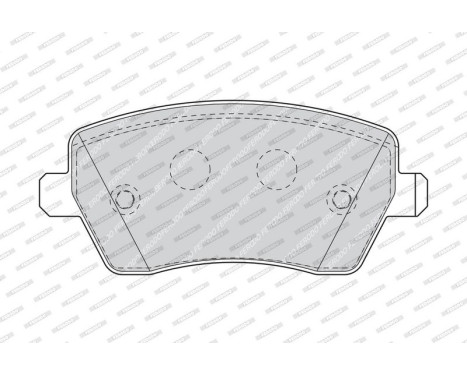 Bromsbeläggssats, skivbroms PREMIER ECO FRICTION FDB1617 Ferodo, bild 3