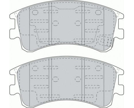 Bromsbeläggssats, skivbroms PREMIER ECO FRICTION FDB1619 Ferodo, bild 2