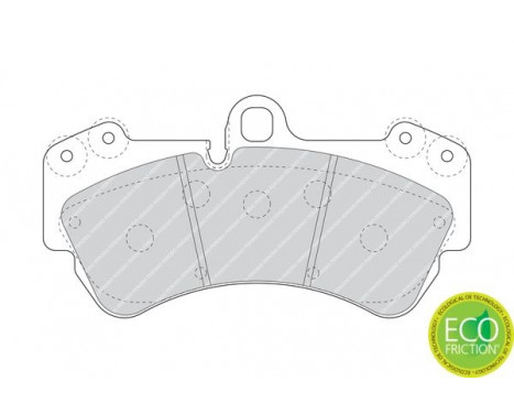 Bromsbeläggssats, skivbroms PREMIER ECO FRICTION FDB1625 Ferodo, bild 4