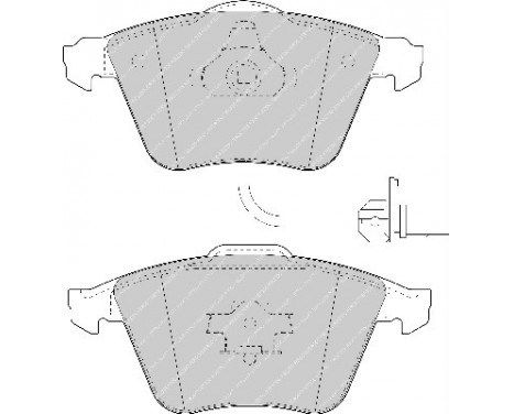 Bromsbeläggssats, skivbroms PREMIER ECO FRICTION FDB1629 Ferodo, bild 2