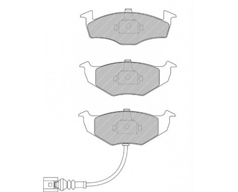 Bromsbeläggssats, skivbroms PREMIER ECO FRICTION FDB1634 Ferodo, bild 2