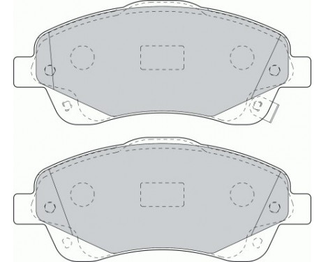 Bromsbeläggssats, skivbroms PREMIER ECO FRICTION FDB1648 Ferodo, bild 2