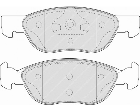Bromsbeläggssats, skivbroms PREMIER ECO FRICTION FDB1651 Ferodo, bild 2