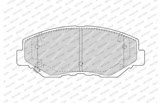 Bromsbeläggssats, skivbroms PREMIER ECO FRICTION FDB1658 Ferodo, bild 3