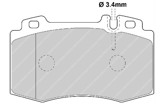 Bromsbeläggssats, skivbroms PREMIER ECO FRICTION FDB1661 Ferodo, bild 2