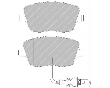 Bromsbeläggssats, skivbroms PREMIER ECO FRICTION FDB1662 Ferodo