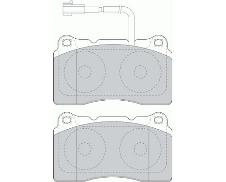 Bromsbeläggssats, skivbroms PREMIER ECO FRICTION FDB1663 Ferodo, bild 2