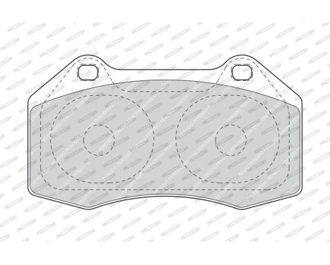 Bromsbeläggssats, skivbroms PREMIER ECO FRICTION FDB1667 Ferodo, bild 3