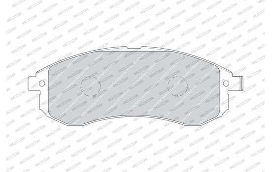 Bromsbeläggssats, skivbroms PREMIER ECO FRICTION FDB1702 Ferodo, bild 3