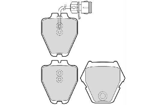 Bromsbeläggssats, skivbroms PREMIER ECO FRICTION FDB1710 Ferodo, bild 2