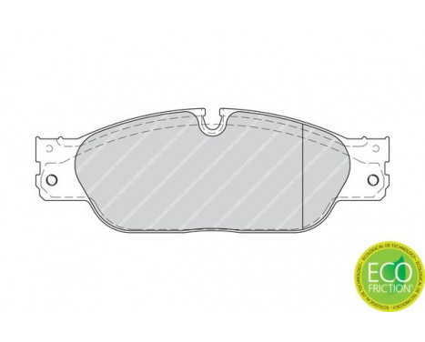 Bromsbeläggssats, skivbroms PREMIER ECO FRICTION FDB1711 Ferodo, bild 2