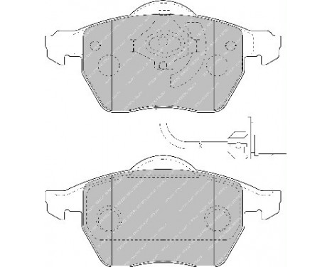 Bromsbeläggssats, skivbroms PREMIER ECO FRICTION FDB1717 Ferodo, bild 2