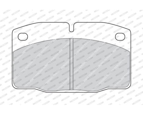 Bromsbeläggssats, skivbroms PREMIER ECO FRICTION FDB173 Ferodo, bild 3