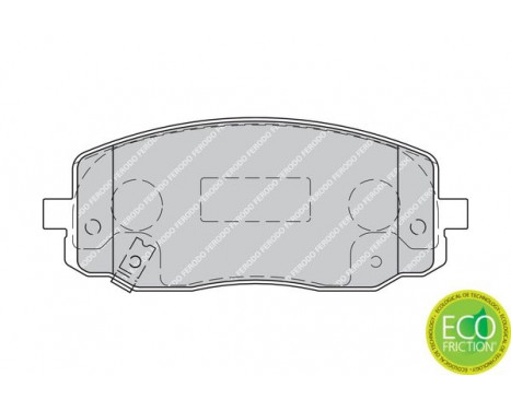 Bromsbeläggssats, skivbroms PREMIER ECO FRICTION FDB1783 Ferodo, bild 3