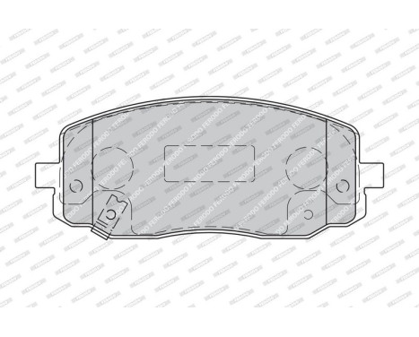 Bromsbeläggssats, skivbroms PREMIER ECO FRICTION FDB1783 Ferodo, bild 4