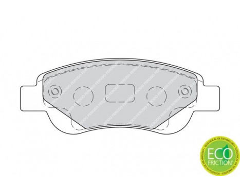 Bromsbeläggssats, skivbroms PREMIER ECO FRICTION FDB1790 Ferodo, bild 2