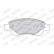 Bromsbeläggssats, skivbroms PREMIER ECO FRICTION FDB1790 Ferodo, miniatyr 3