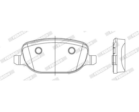 Bromsbeläggssats, skivbroms PREMIER ECO FRICTION FDB1796 Ferodo, bild 3