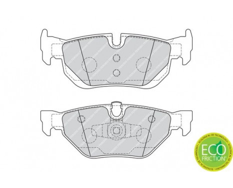 Bromsbeläggssats, skivbroms PREMIER ECO FRICTION FDB1807 Ferodo, bild 2