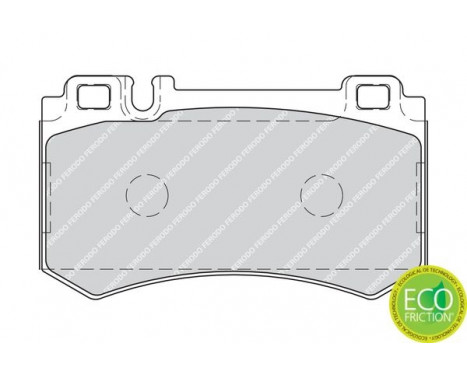 Bromsbeläggssats, skivbroms PREMIER ECO FRICTION FDB1809 Ferodo, bild 3
