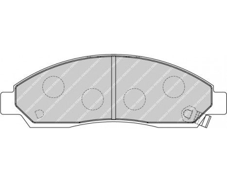 Bromsbeläggssats, skivbroms PREMIER ECO FRICTION FDB1816 Ferodo, bild 2