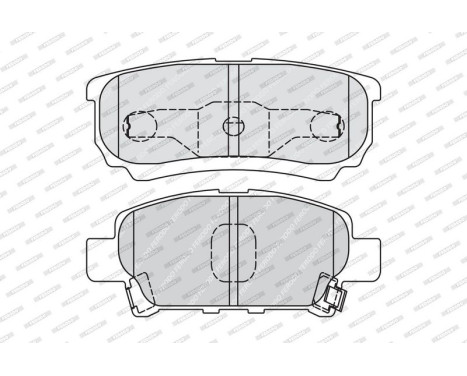Bromsbeläggssats, skivbroms PREMIER ECO FRICTION FDB1839 Ferodo, bild 4