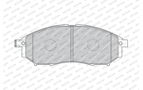 Bromsbeläggssats, skivbroms PREMIER ECO FRICTION FDB1881 Ferodo, bild 4
